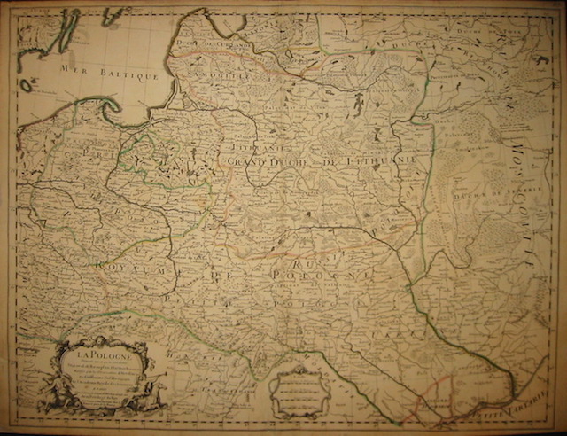 De l'Isle Guillaume (1675-1726) La Pologne dressée sur ce qu'en ont donné Starovolsk, Beauplan, Hartnoch, et autres Auteurs. Rectifiee par les Observations d'Hevelius etc. s.d. (1703) Parigi 